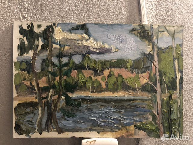 Картина Озеро - 20,5х30