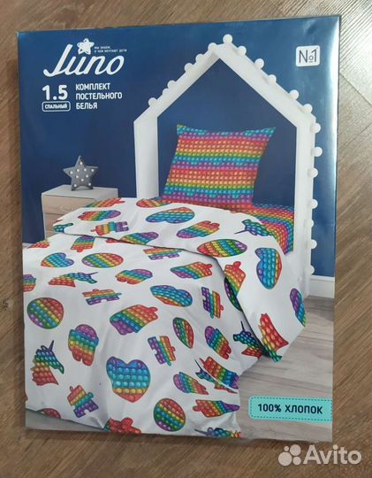 Комплект детского постельного белья новый, хлопок