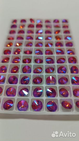 Стразы, кристаллы, 8 мм. Набор 77 шт