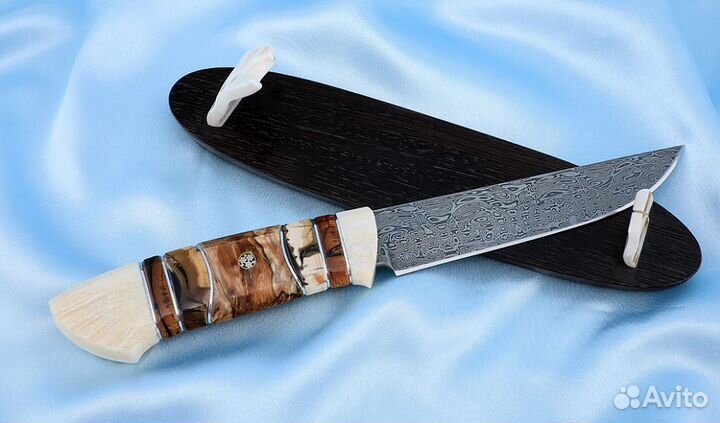 Премиум Нож Гриф сталь дамаск нержавеющий рукоять