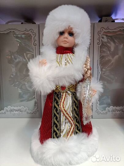 Снегурочка, фигура под ёлку, музыкальная