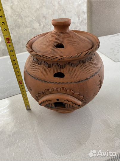 Горшок керамический- для хранения лука