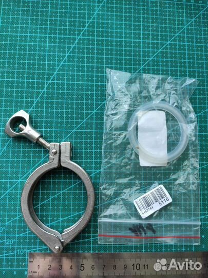 Хомут кламп соединение, 2 дюйма (с прокладкой)