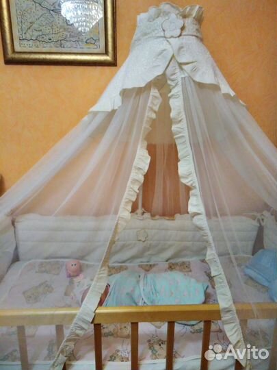 Балдахин и бортики в кроватку