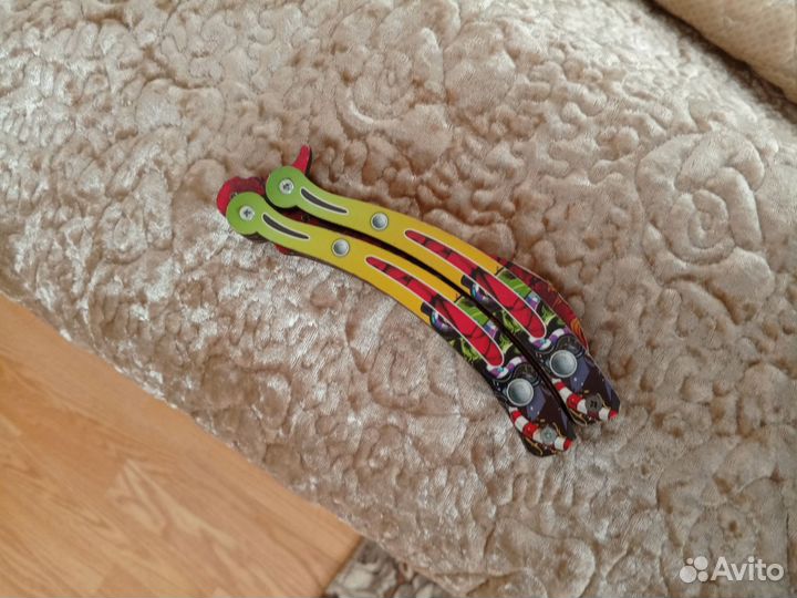 Деревянный нож бабочка (Детский)