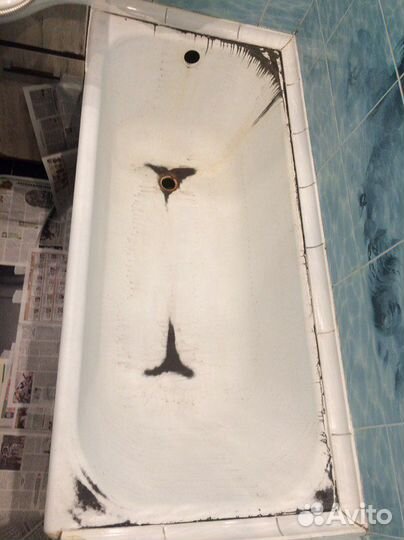 Реставрация ванн без посредников, жидким акрилом