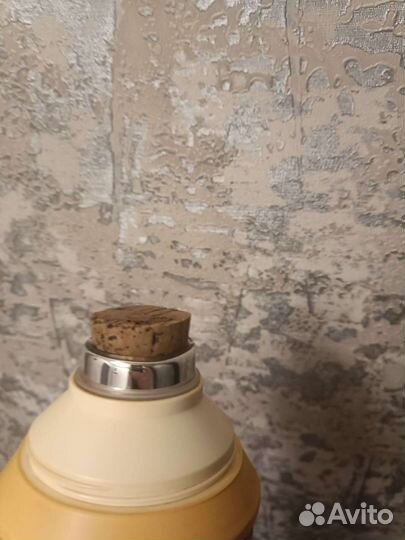 Термос советский с принтом в духе burberry