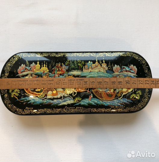 Шкатулки лаковая миниатюра