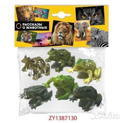 Игрушки пластизоль набор лягушек 6 шт. ZY1387130-R