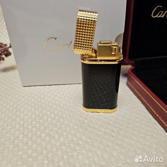 Зажигалка Cartier черный лак