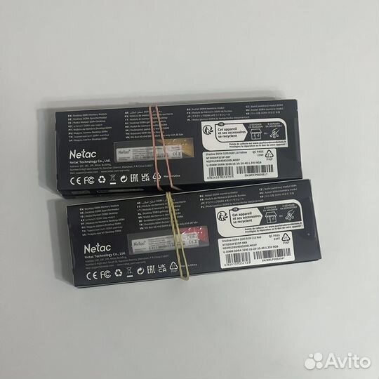 Новая DDR4 Netac Shadow 16gb 3200mhz