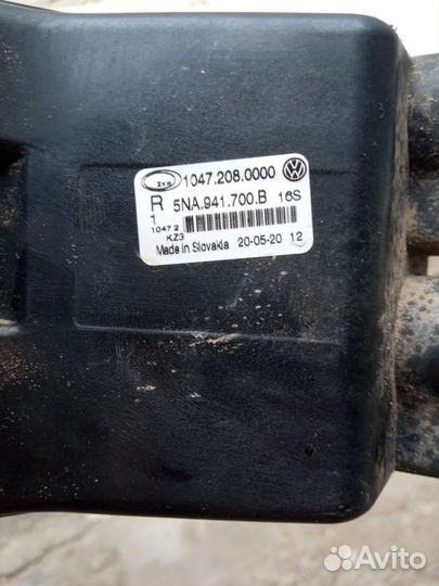 Фара противотуманная фольксваген тигуан 2