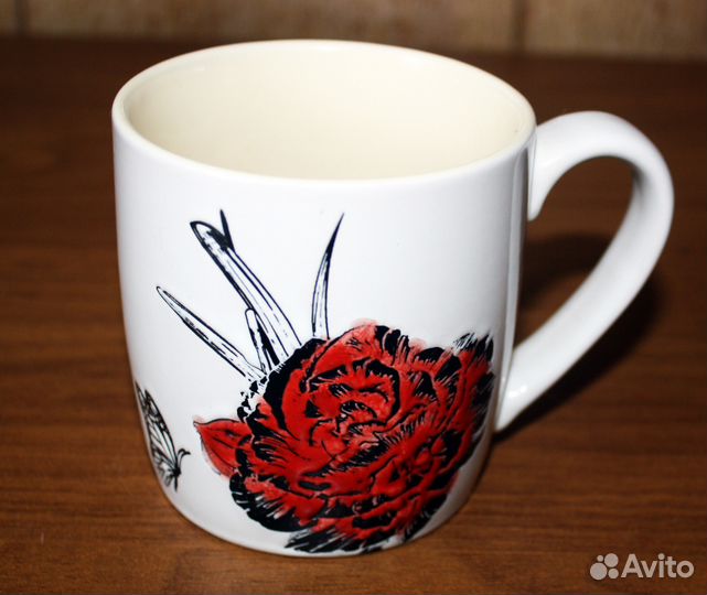 4 разных керамических бокала