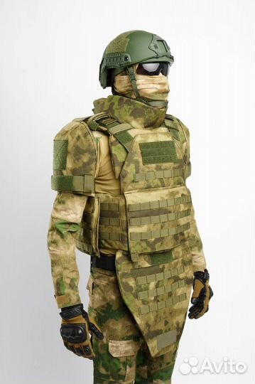 Модульный бронежилет с защитой шеи, плеч и паха