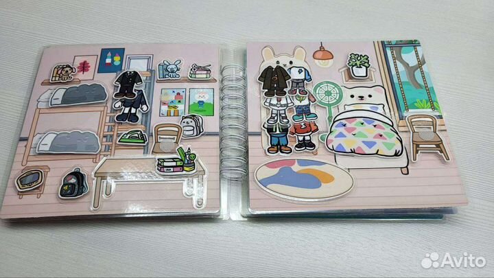 Книжка на липучках тока бока