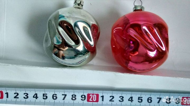 Ёлочные игрушки. СССР. Глинка