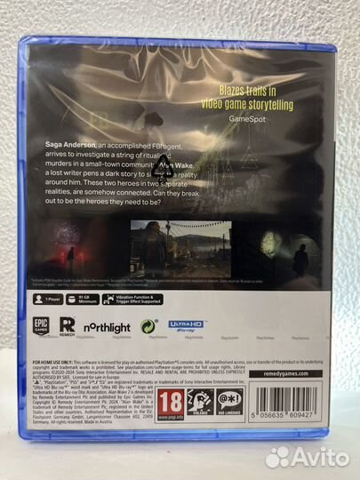 Alan wake 2 deluxe edition PS5