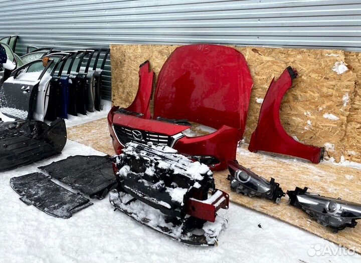 Бампер капот фара Mazda 3 BM Мазда 3 бм 2017г