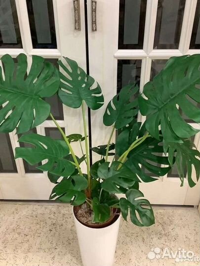 Искусственная монстера цветы Как настоящая Пальма