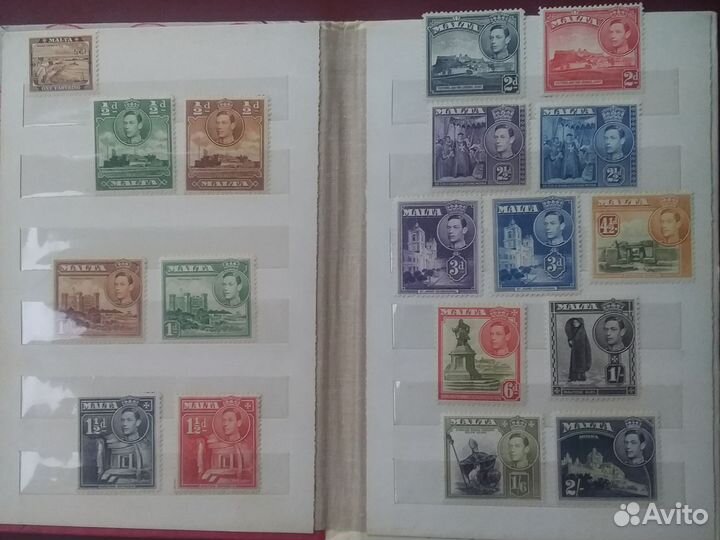 Серия чистых английских марок. 1938 год. Мальта