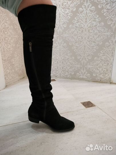 Ботфорты натуральная замша 36