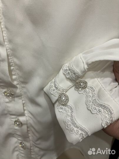 Блузка белая для девочек