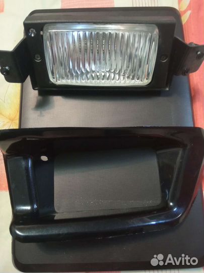 Фара противотуманная с рамкой на ваз