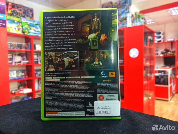 Диск Xbox 360 L. A. Noire