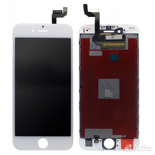 Дисплей для iPhone 6S с рамкой белый ODM стекло