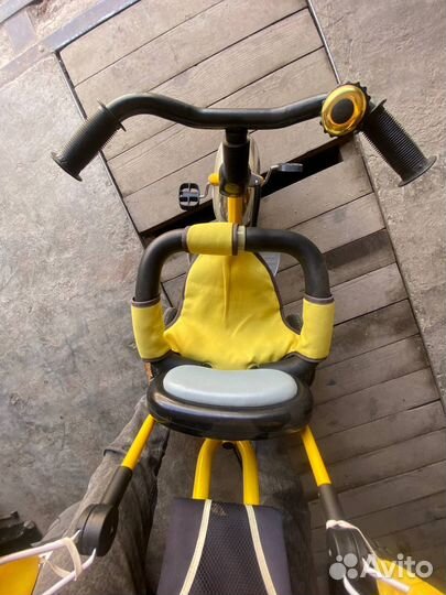 Детский велосипед-коляска