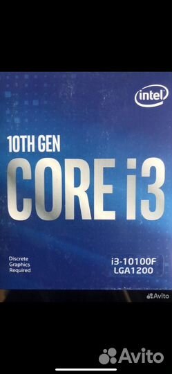 Процессор intel core i3 10100f