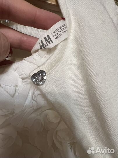 Нарядное платье H&M 122