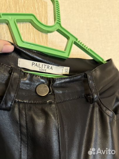 Кожаные брюки женские