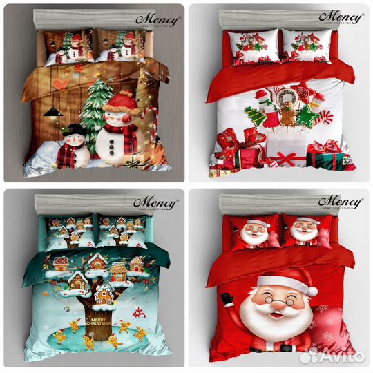 Детское новогоднее постельное бельё Mency Новое