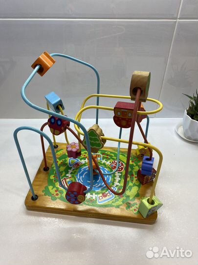 Развивающие игрушки деревянный лабиринт детский