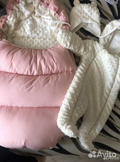 Комплект на выписку для девочки зима