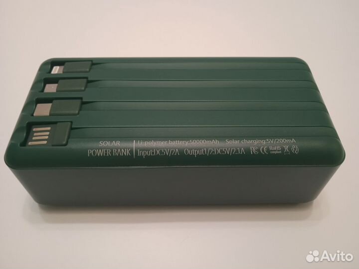 Powerbank 50000 mah с солнечной зарядкой