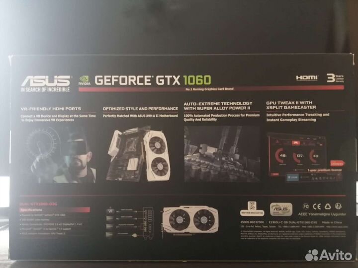 Видеокарта gtx 1060 3gb