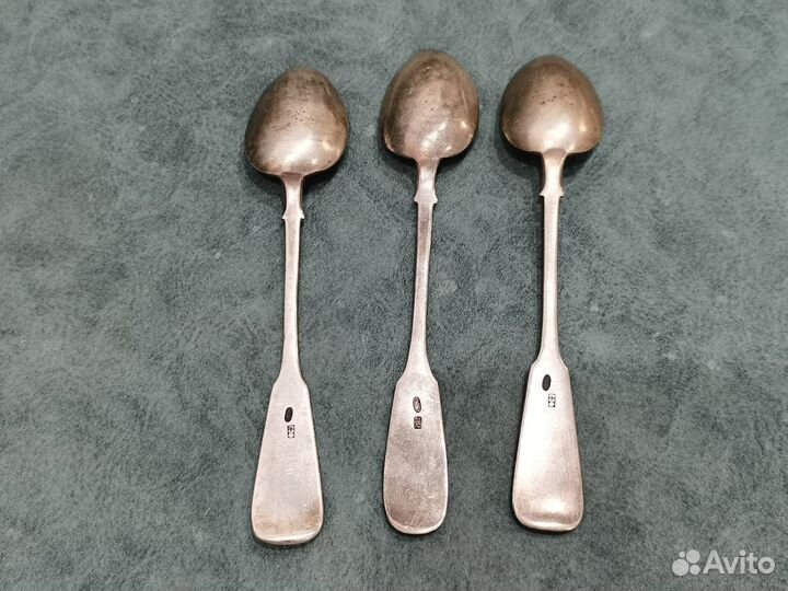 Ложки чайные серебро 84 пробы Царская Россия