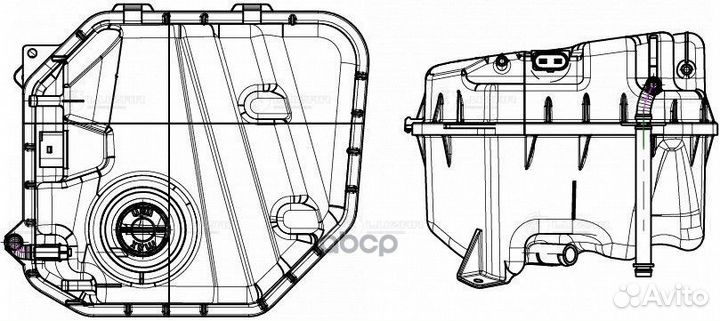 Бачок расширит. охл. жидкости для а м VW Touareg