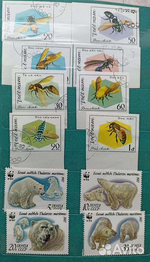 Коллекция марок СССР и соцстраны 70-80х гг