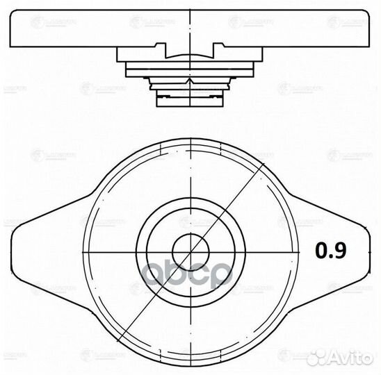 Крышка радиатора Toyota Luzar LL1903 luzar