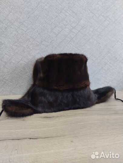 Норковая шапка мужская