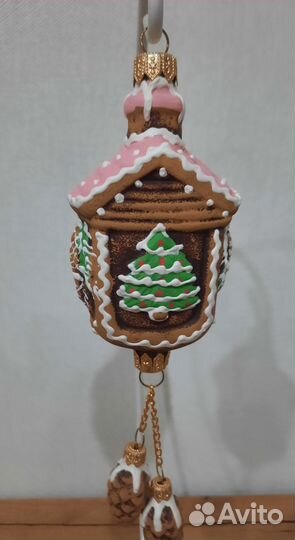 Елочные игрушки Ариель часы пряничные