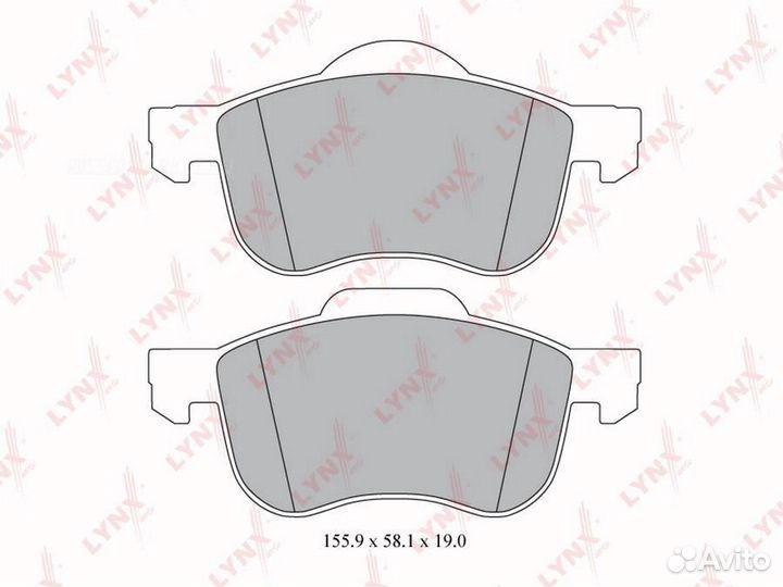 Lynxauto BD-7811 Колодки тормозные дисковые перед