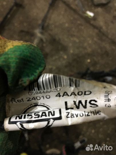 Проводка салона коса Nissan almera G15