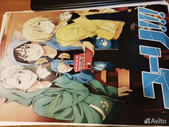 Аниме постеры/Клуб яричин/Юри на льду/Бродячие псы