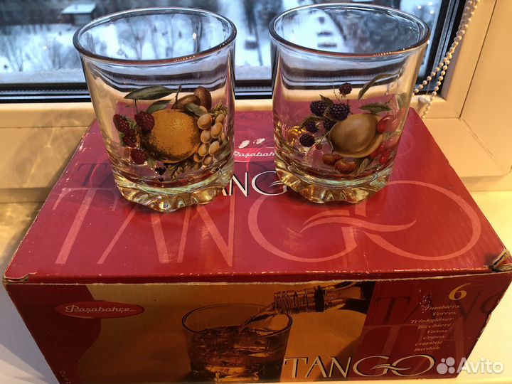 Набор стаканов новые 6 шт