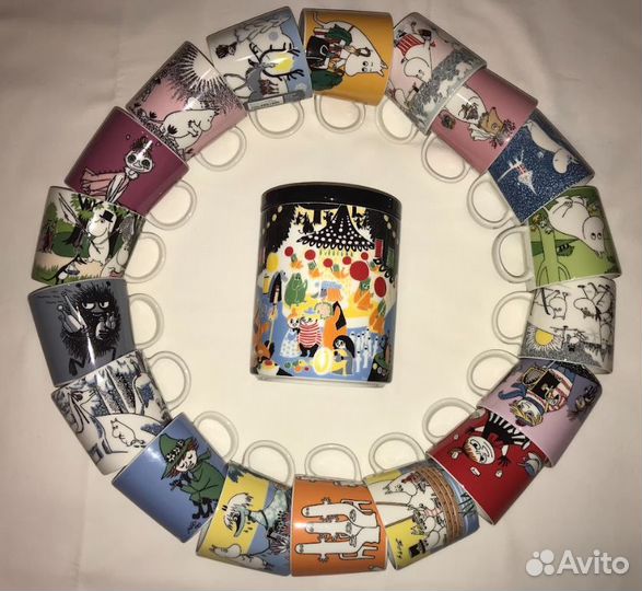 Коллекционные и серийные чашки Moomin / Arabia