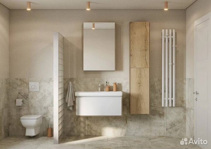 Шкаф-пенал aquaton Либерти 40 дуб эльвезия